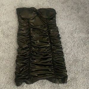 Forever 21 Bronze Shimmer Tube Dress